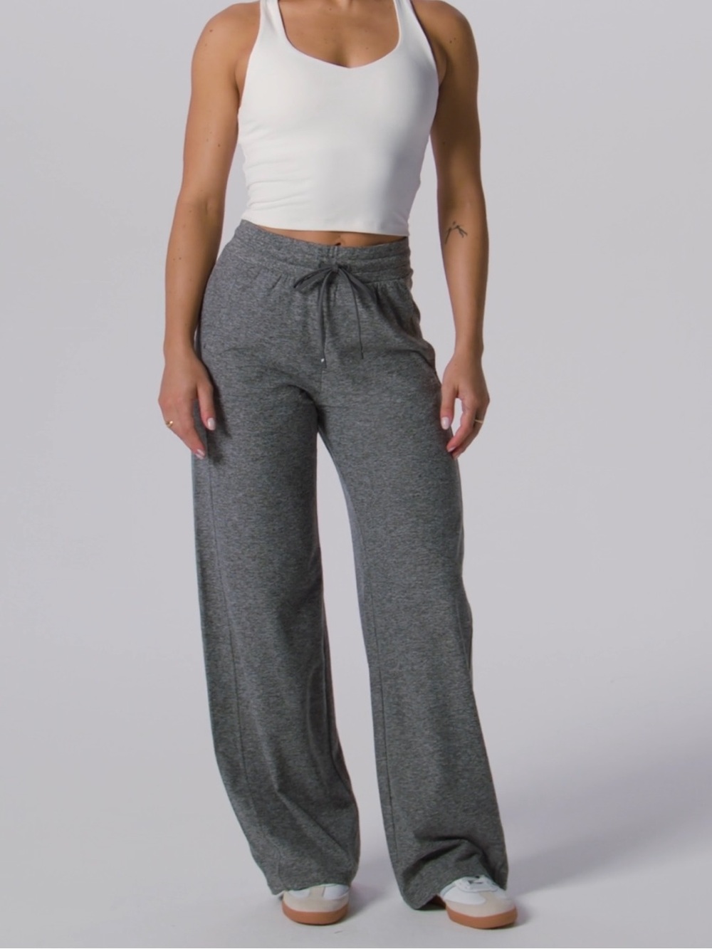 Fabletics Cloud Jersey Wide Leg Pant, Size S